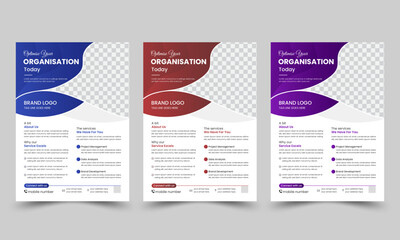 Modern business flyer template design, corporate brochure, leaflet, poster template design
