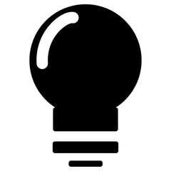 light bulb icon. Idea symbol. Electric lamp, light, innovation, solution, creative thinking, electricity. EPS 10.