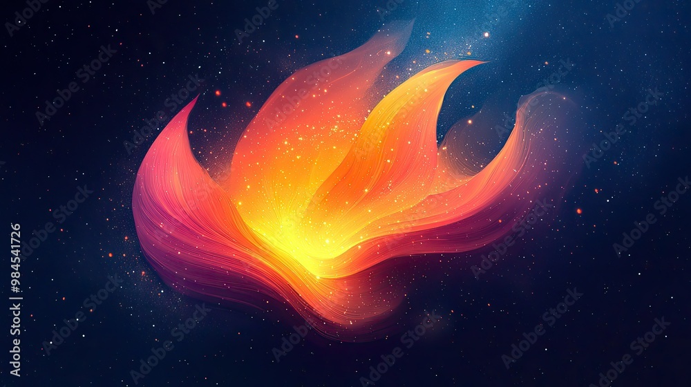Fototapete designing a unique logo with custom typography and abstract patterns