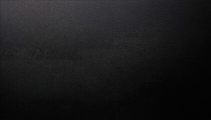 Textured Matte Black Surface Close-Up. Minimalist Abstract Background with Fine Grain Pattern for Modern Design Technology and Dark Aesthetic Concepts. Grainy Retro Noise Banner Texture Web Copy Space