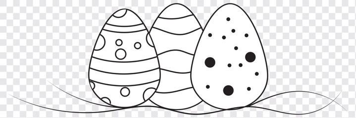 Easter egg icon continuous line drawing, vector illustration. Easter egg line drawing icon. EPS 10.