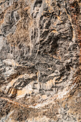 Rocky Cliff Face with Natural Erosion Patterns
