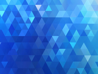 Fototapeta premium Blue gradient background with a geometric pattern illustration. Flat design white and blue color. 