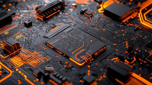 A close-up of a 3D sci-fi blockchain interface showcasing dark strategic algorithms and detailed technology