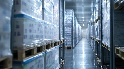 Cold chain logistics solutions, with temperature-controlled storage and transportation ensuring the safety of perishable goods