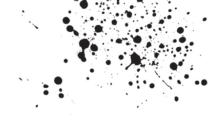 Fototapeta premium A dynamic and edgy design featuring an abstract grunge pattern in monochrome. This halftone texture incorporates splashes of ink at various levels, creating a visually striking artwork black and white