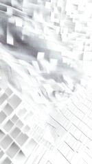 Abstract digital background with dynamic light patterns and geometric shapes, ideal for modern design and technology themes.