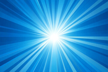 Fototapeta premium Blue background with rays of light, blue background illustration. 