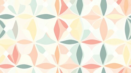 Fototapeta premium Seamless pastel colored pattern for textiles Suitable for cloth blankets carpets and wrapping paper Tileable geometric design