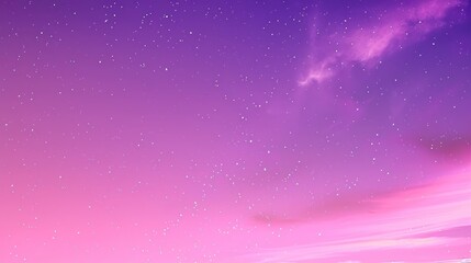 Fototapeta premium Purple and Pink Sky with Stars