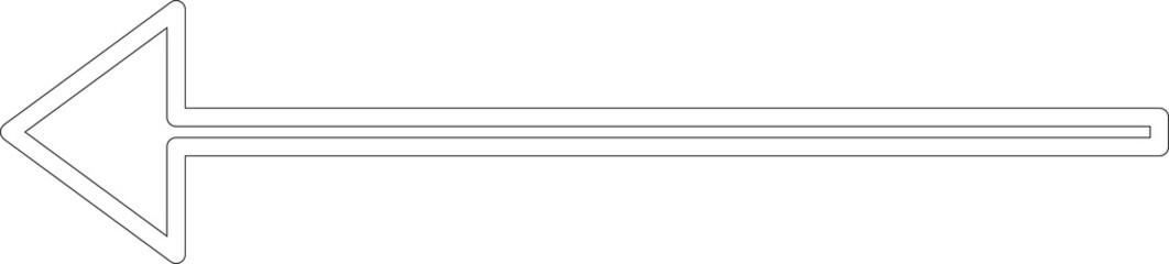 Arrows thin line direction signs. Design element