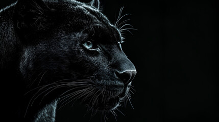 portrait of a black cat