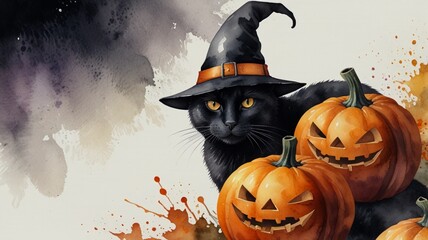 halloween background with pumpkin