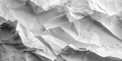 Obraz premium A close-up shot of a bunch of crumpled paper, perfect for highlighting text or adding texture to designs