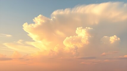 Fototapeta premium The sky is filled with clouds and the sun is shining brightly