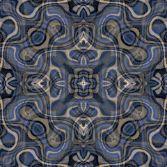 ethnic frame decorative arabesque floral wavy geometric motif pattern. traditional arabic, indian motifs. for fabric, textile, wallpaper, carpet, scarf, hijab, shawl, kerchief, bandana