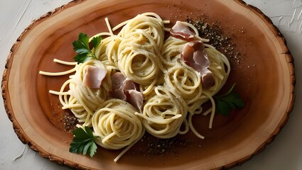 Italian Candele Cacio e Pepe with Caciocavallo, Guanciale, and Fresh Black Pepper