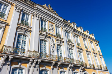 Exterior of the Augustusburg palace in Bruhl, North Rhine-Westphalia, Germany, Europe