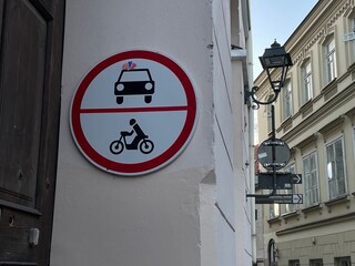 sign on a street