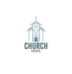 vector church logo, building, unique, simple, eps 10