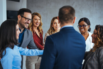 Diverse Business Team Engaging in Successful Meeting