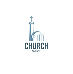 vector church logo, building, unique, simple, eps 10
