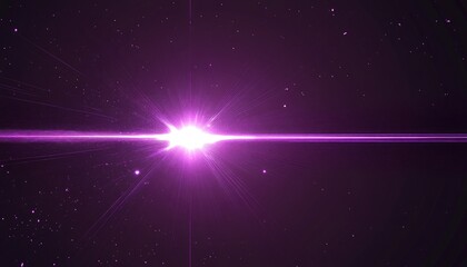 Abstract line art illustration of a purple flare light