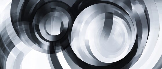 Elegant digital illustration featuring a circle background with a sophisticated grey disco movement design