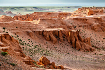 flaming cliffs mongolian nature landscape © Marek