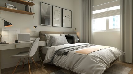 Modern Bedroom Interior Design with Minimalist Decor