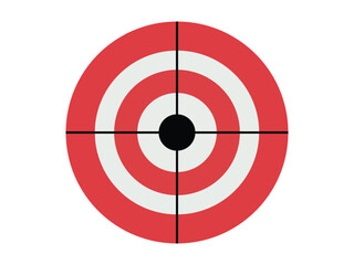 Target icon on a white background