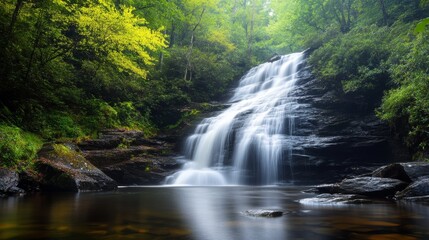 Fototapeta premium North Carolina's Yellow Creek Falls