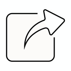 transparent arrow share icon vector