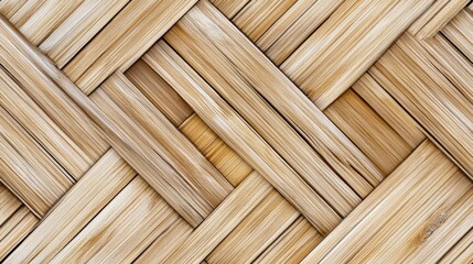 Bamboo textured wooden wall background featuring seamless diagonal patterns