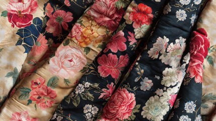 Kurtis featuring vintage floral designs on allover dupattas with colorful digital prints and abstract patterns suitable for fabric printing showcasing a multitude of floral motifs