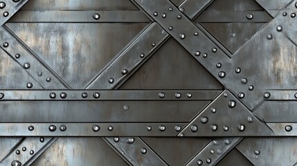 Highly detailed seamless metallic bridge texture
