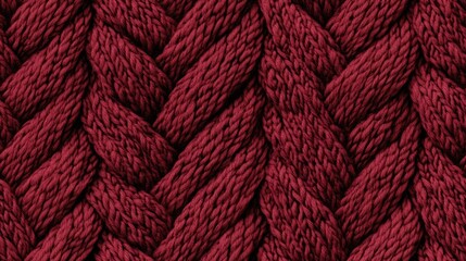 Seamless abstract texture in a solid marsala knit design