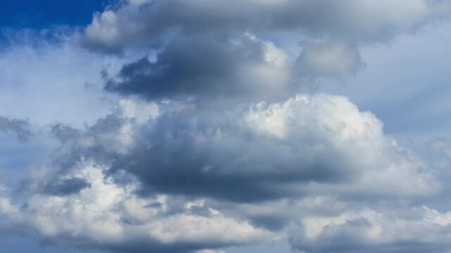 Time lapse footage of clouds and sky, Thailand. 4k 3840x2160, wide and lockdown shot