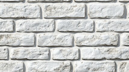 Fototapeta premium Seamless texture featuring a brick wall in white