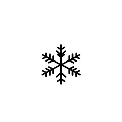 Snowflake Icon - Minimalist Winter Vector Design