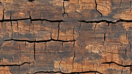 Rustic cracked wood texture featuring a hardwood background with a natural pattern