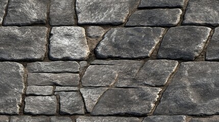 Obraz premium Paving stones displacement texture map for 3D material creation 8K high resolution seamless flooring texture 3D illustration