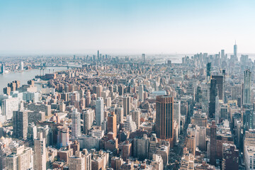 Obraz premium Expansive aerial view of New York City