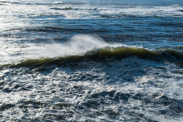 Waves Crashing on Rocks, Oregon Coast, USA