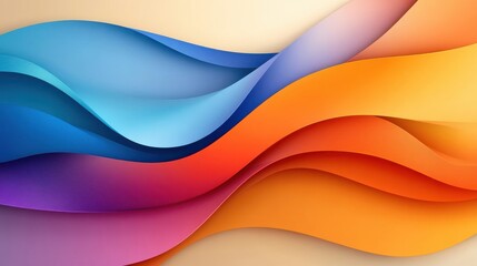 Vibrant Digital Art with Dancing Colors