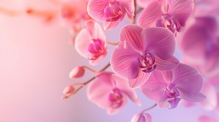 Pink Orchids in Bloom