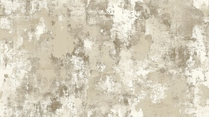 Fototapeta premium Seamless neutral tan and white distressed grunge surface pattern design for print High quality illustration featuring a textured textile repeat print swatch Aged gray abstract illustration with a