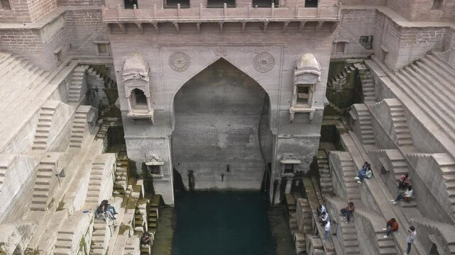 ancient step well at jodhpur rajasthan india Ancient water supply