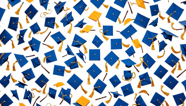 students cheerful throwing graduation caps graduation university student mortarboard education college students cap diploma throwing hat people tossing celebration success cheerful teenage happiness - Powered by Adobe