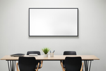PNG meeting room TV  mockup, transparent design